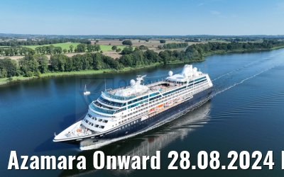 Azamara Onward 28.08.2024 Kiel Canal