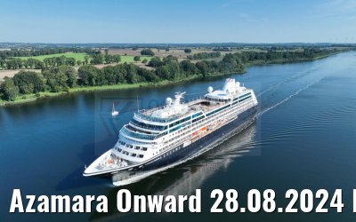 Azamara Onward 28.08.2024 Kiel Canal