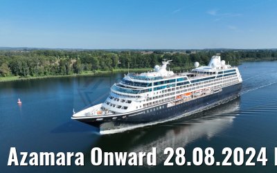 Azamara Onward 28.08.2024 Kiel Canal