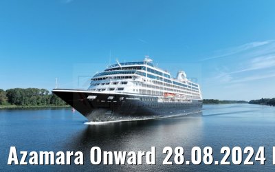 Azamara Onward 28.08.2024 Kiel Canal
