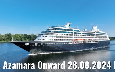 Azamara Onward 28.08.2024 Kiel Canal