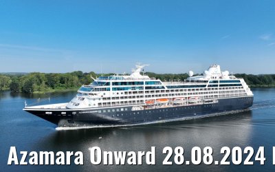 Azamara Onward 28.08.2024 Kiel Canal