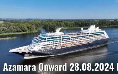 Azamara Onward 28.08.2024 Kiel Canal