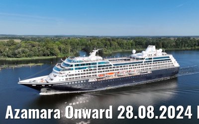Azamara Onward 28.08.2024 Kiel Canal