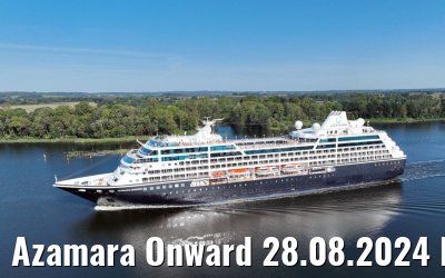 Azamara Onward 28.08.2024 Kiel Canal