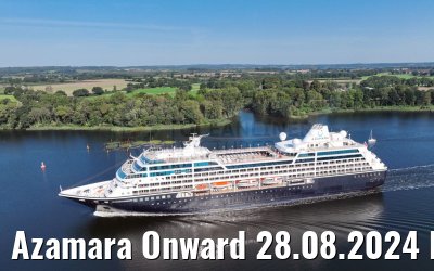 Azamara Onward 28.08.2024 Kiel Canal