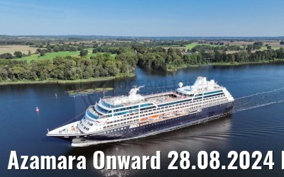 Azamara Onward 28.08.2024 Kiel Canal