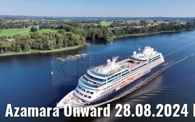 Azamara Onward 28.08.2024 Kiel Canal