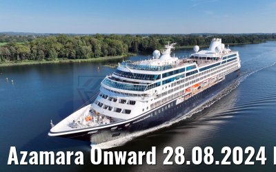 Azamara Onward 28.08.2024 Kiel Canal