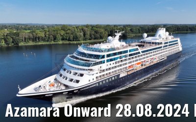 Azamara Onward 28.08.2024 Kiel Canal