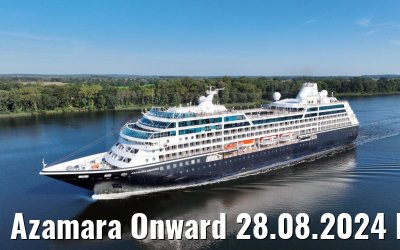 Azamara Onward 28.08.2024 Kiel Canal