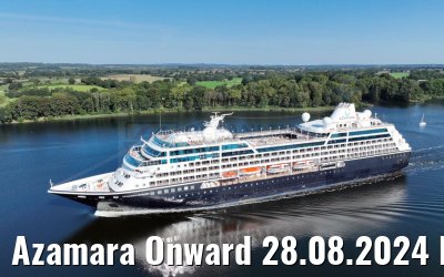 Azamara Onward 28.08.2024 Kiel Canal