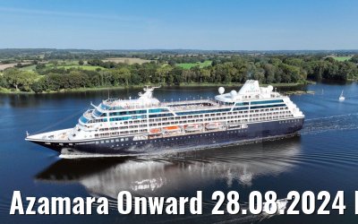 Azamara Onward 28.08.2024 Kiel Canal