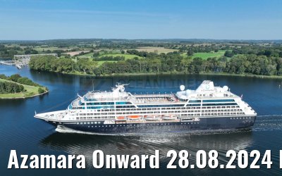 Azamara Onward 28.08.2024 Kiel Canal