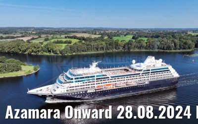 Azamara Onward 28.08.2024 Kiel Canal