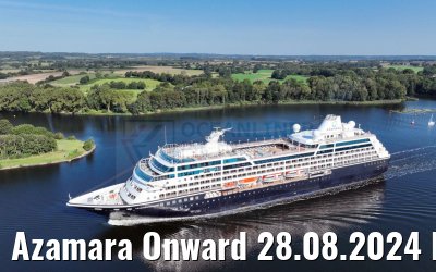 Azamara Onward 28.08.2024 Kiel Canal