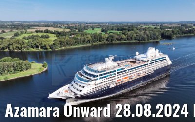 Azamara Onward 28.08.2024 Kiel Canal