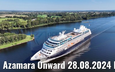 Azamara Onward 28.08.2024 Kiel Canal