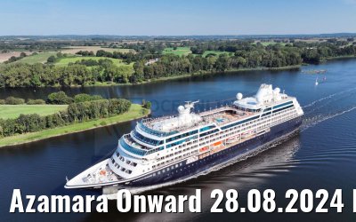 Azamara Onward 28.08.2024 Kiel Canal