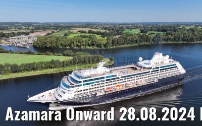 Azamara Onward 28.08.2024 Kiel Canal
