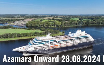 Azamara Onward 28.08.2024 Kiel Canal
