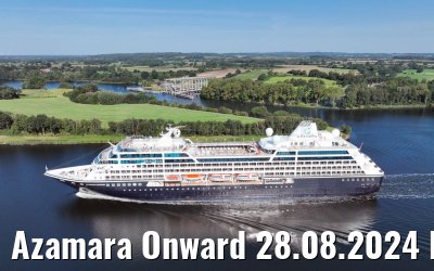Azamara Onward 28.08.2024 Kiel Canal