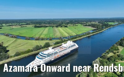 Azamara Onward near Rendsburg 28.08.2024 Kiel Canal