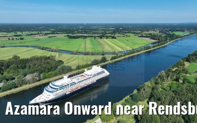 Azamara Onward near Rendsburg 28.08.2024 Kiel Canal