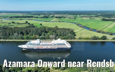 Azamara Onward near Rendsburg 28.08.2024 Kiel Canal