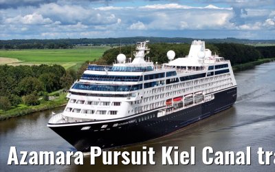 Azamara Pursuit Kiel Canal transit 28.08.2023