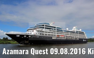 Azamara Quest 09.08.2016 Kiel Canal transit