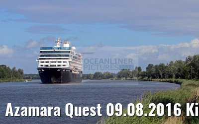 Azamara Quest 09.08.2016 Kiel Canal transit