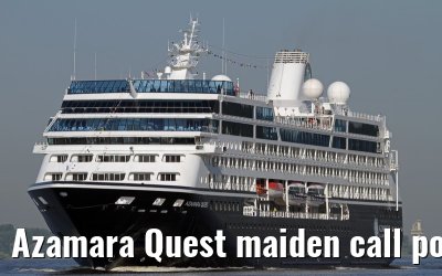 Azamara Quest maiden call port of Hamburg, 23. July 2013