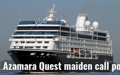 Azamara Quest maiden call port of Hamburg, 23. July 2013