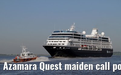Azamara Quest maiden call port of Hamburg, 23. July 2013