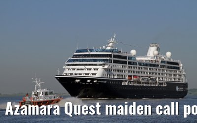 Azamara Quest maiden call port of Hamburg, 23. July 2013