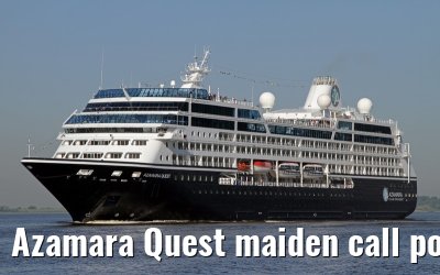 Azamara Quest maiden call port of Hamburg, 23. July 2013