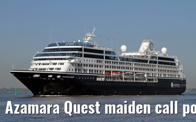 Azamara Quest maiden call port of Hamburg, 23. July 2013