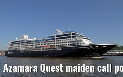 Azamara Quest maiden call port of Hamburg, 23. July 2013