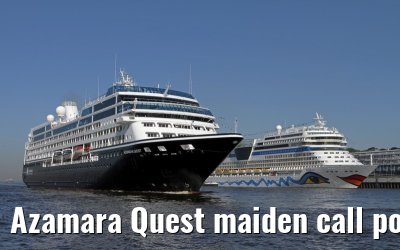 Azamara Quest maiden call port of Hamburg, 23. July 2013