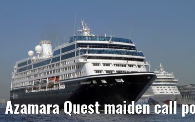 Azamara Quest maiden call port of Hamburg, 23. July 2013