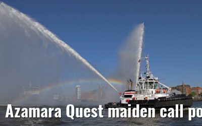 Azamara Quest maiden call port of Hamburg, 23. July 2013