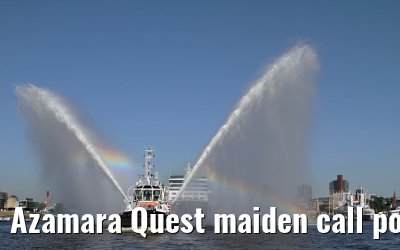 Azamara Quest maiden call port of Hamburg, 23. July 2013