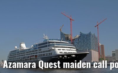 Azamara Quest maiden call port of Hamburg, 23. July 2013