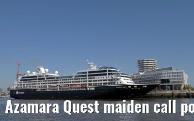 Azamara Quest maiden call port of Hamburg, 23. July 2013