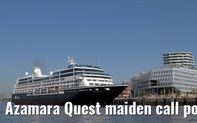Azamara Quest maiden call port of Hamburg, 23. July 2013
