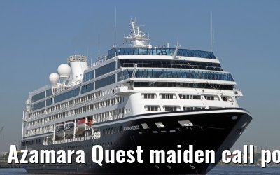 Azamara Quest maiden call port of Hamburg, 23. July 2013