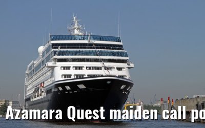 Azamara Quest maiden call port of Hamburg, 23. July 2013