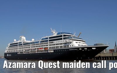 Azamara Quest maiden call port of Hamburg, 23. July 2013