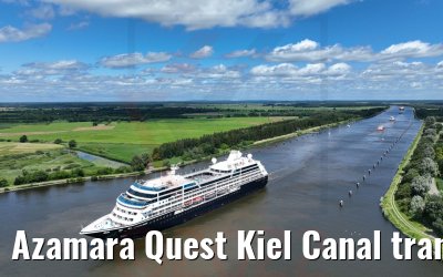 Azamara Quest Kiel Canal transit 09.07.2022